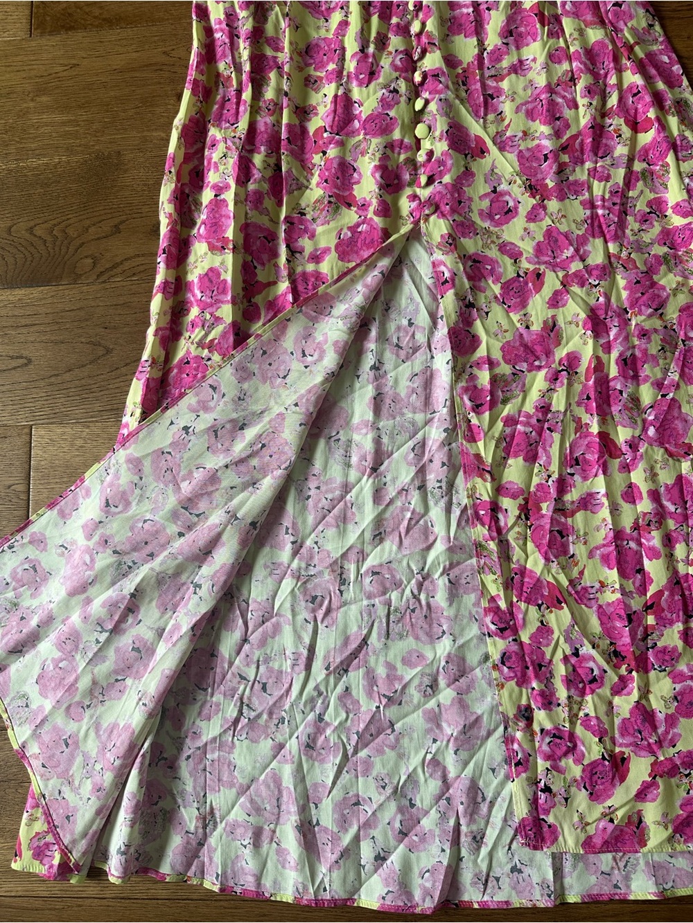 New Zara Floral Maxi Dress Sz M 100% Viscose - Picture 9 of 12